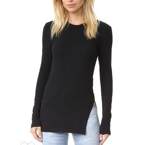 James Perse side slit crew tee
